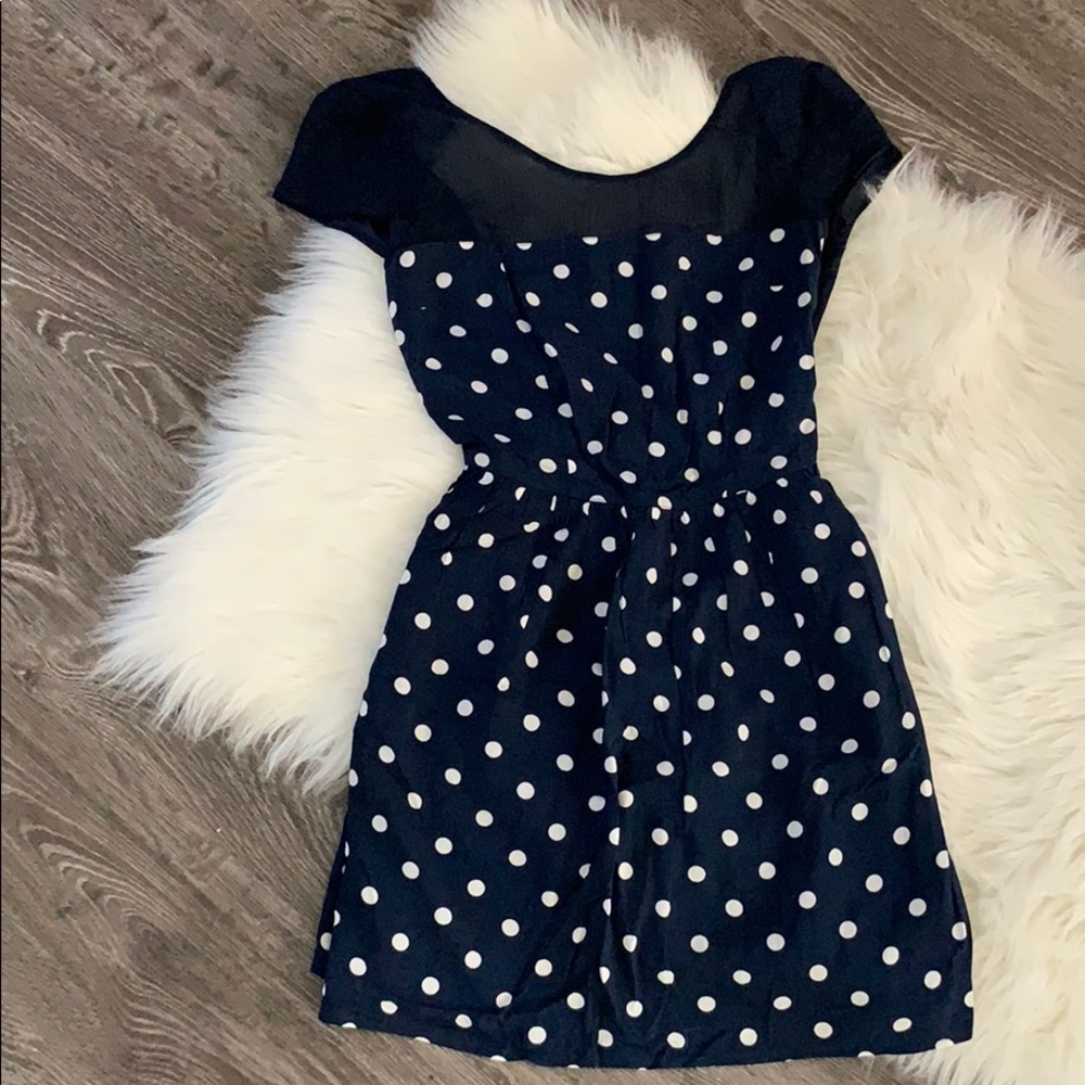 Abercrombie & Fitch Blue Polka Dot Dress